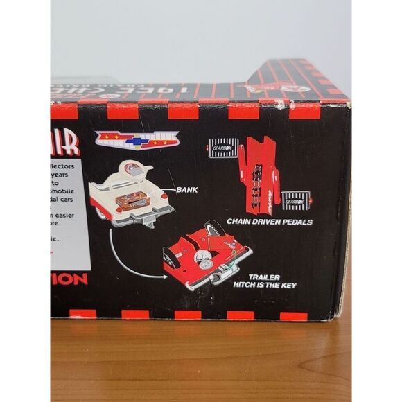 Texaco Fire Chief Black 1955 Chevy Bel Air Diecast Pedal Car By Gearbox #A67 - Picture 11 of 11